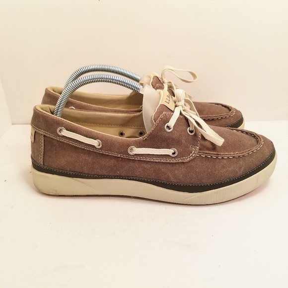 L.L. Bean Canvas Boat Shoes - Picture 2 of 8